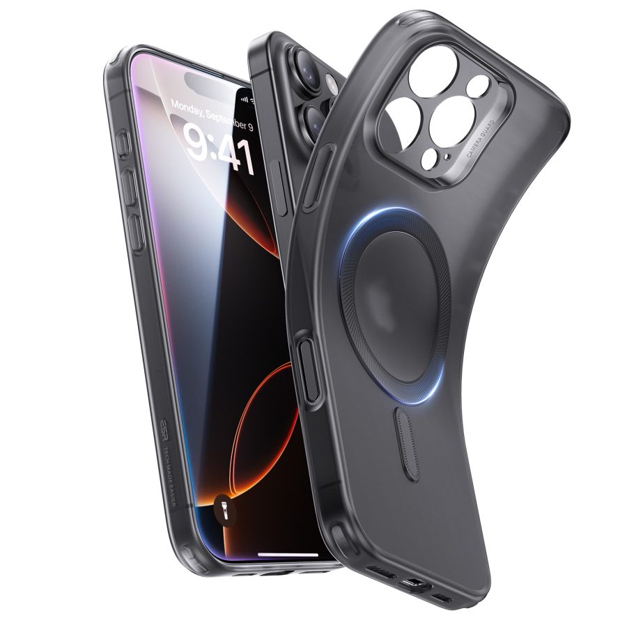 iPhone 16 Pro Max Zero Clear Case (HaloLock) Frosted Black