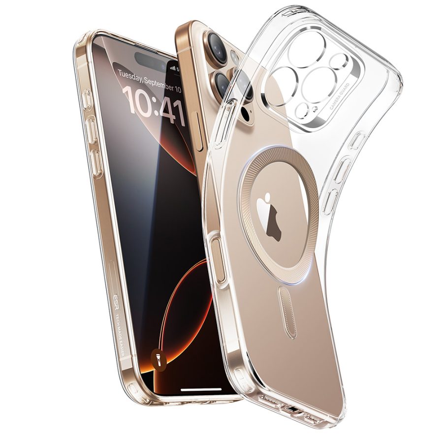 iPhone 16 Pro Zero Clear Case (HaloLock) Rose Gold Ring