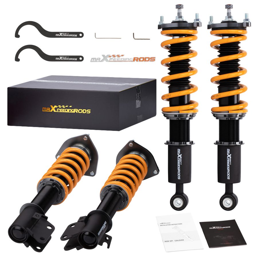 maXpeedingrods Coilovers Suspension 24 WAY Damper Kit compatible for Subaru Outback 00-04 lowering kit