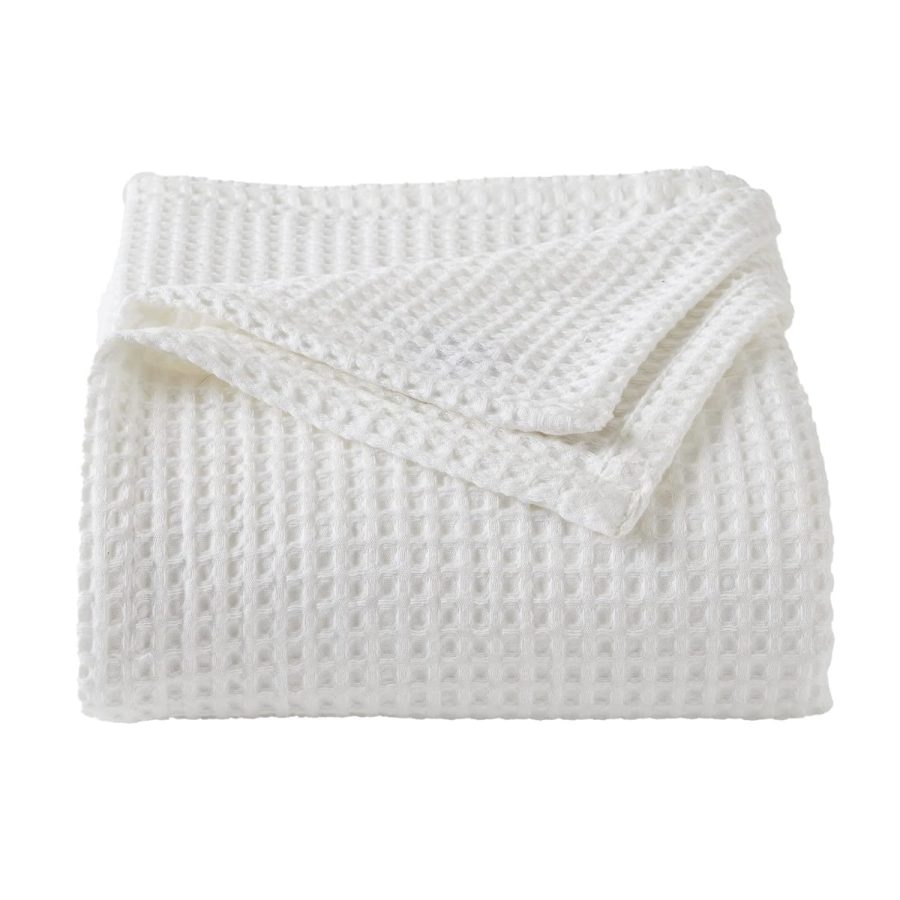 100% Cotton Waffle Weave Bed Blanket | Soft, Breathable, And Lightweight Blanket