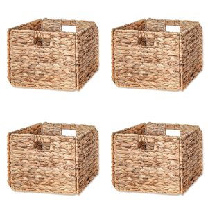 12.7" Foldable Storage Basket with Iron Wire Frame By Trademark Innovations (Set