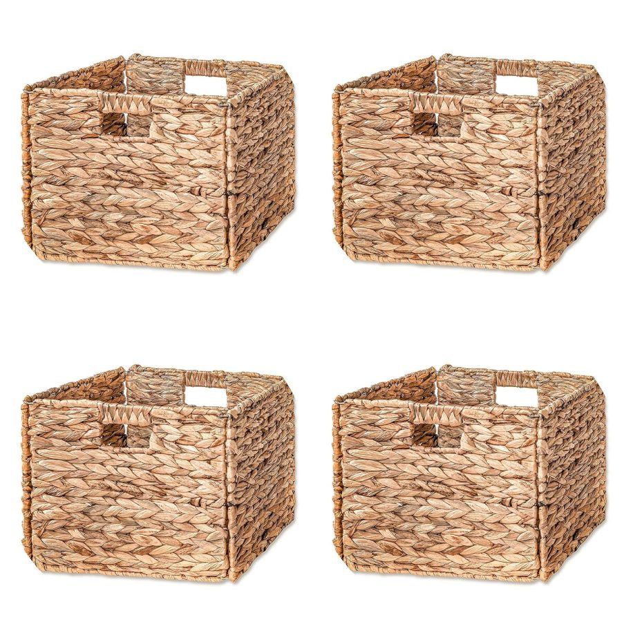 12.7" Foldable Storage Basket with Iron Wire Frame By Trademark Innovations (Set