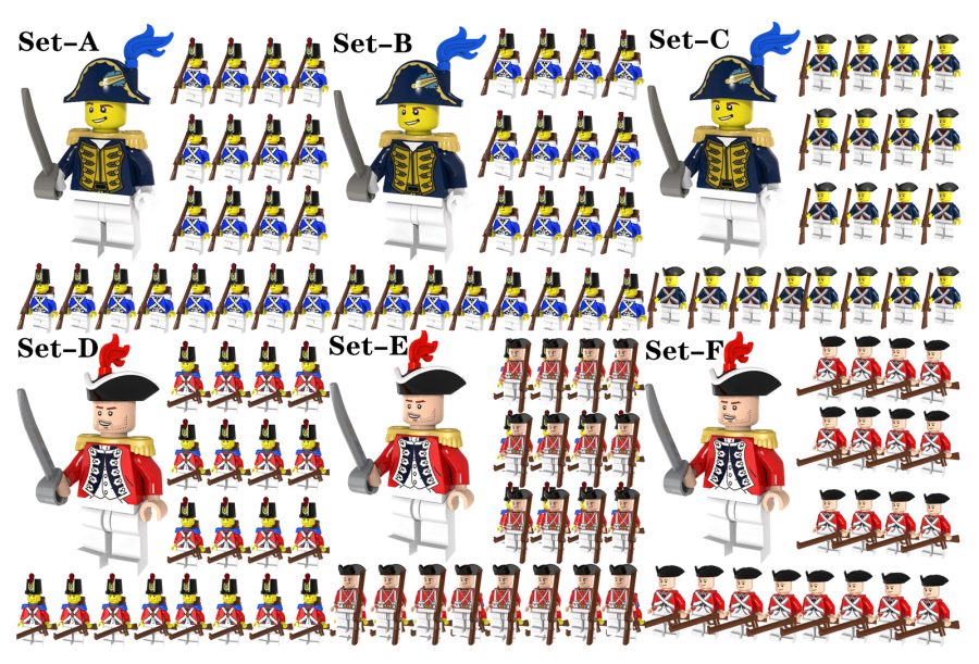 126pcs The Pirate Sets Marines Troops Collection DIY Minifigure Building Blocks