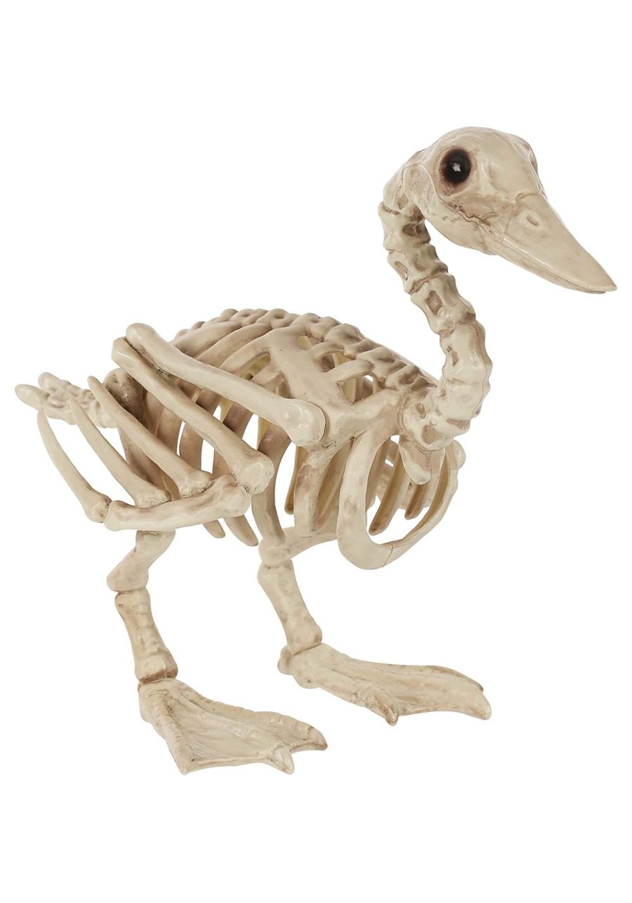 15-Inch Skeleton Duck Decoration