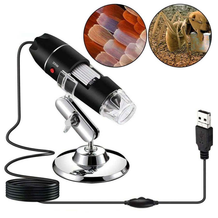 1600X USB Digital Microscope 8 LED Magnifier Handheld Zoom Electronic Microscope