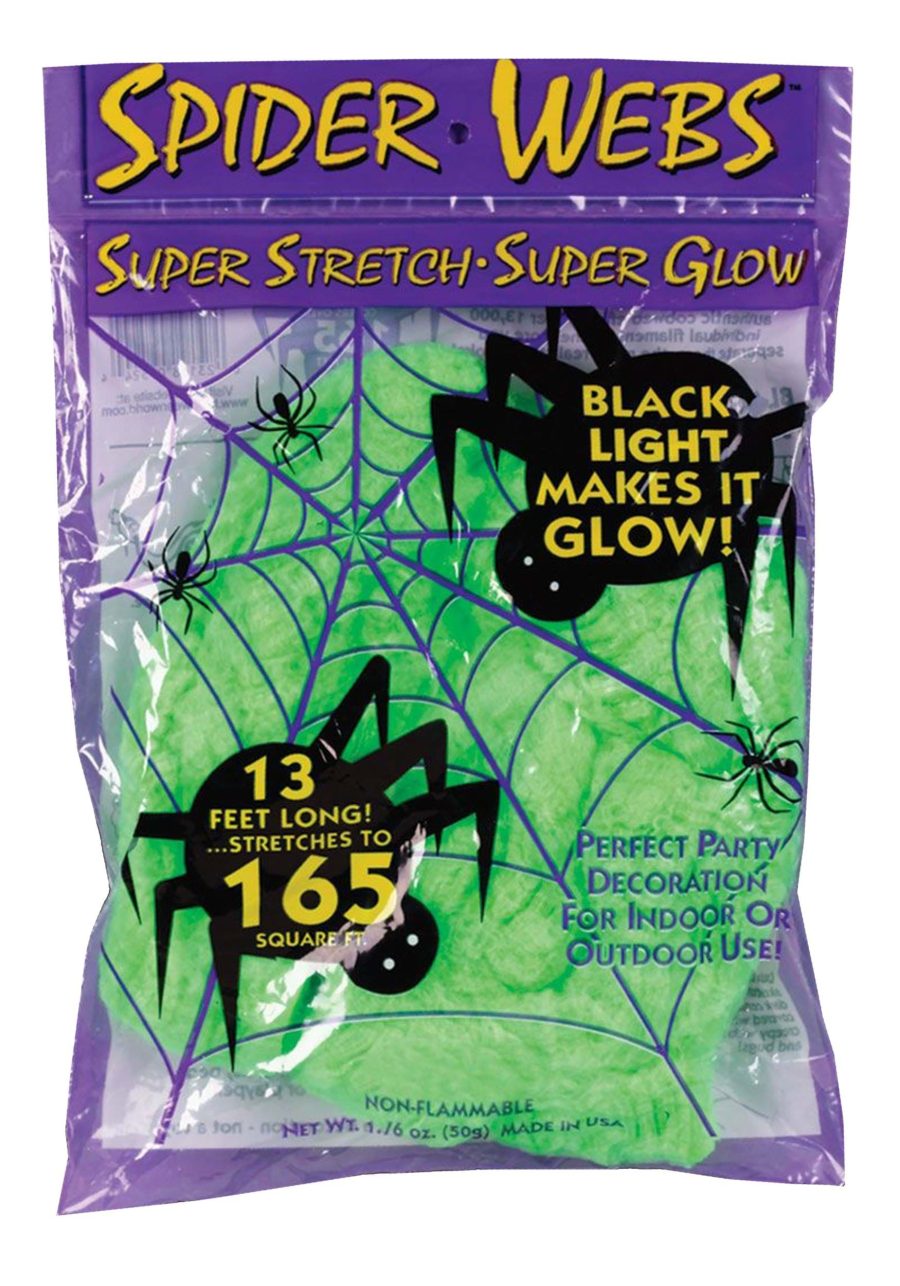 165 Square FT Super Stretch Cosmic Black Light Web Prop