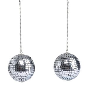 1960s Mod Disco Ball Earrings for Women