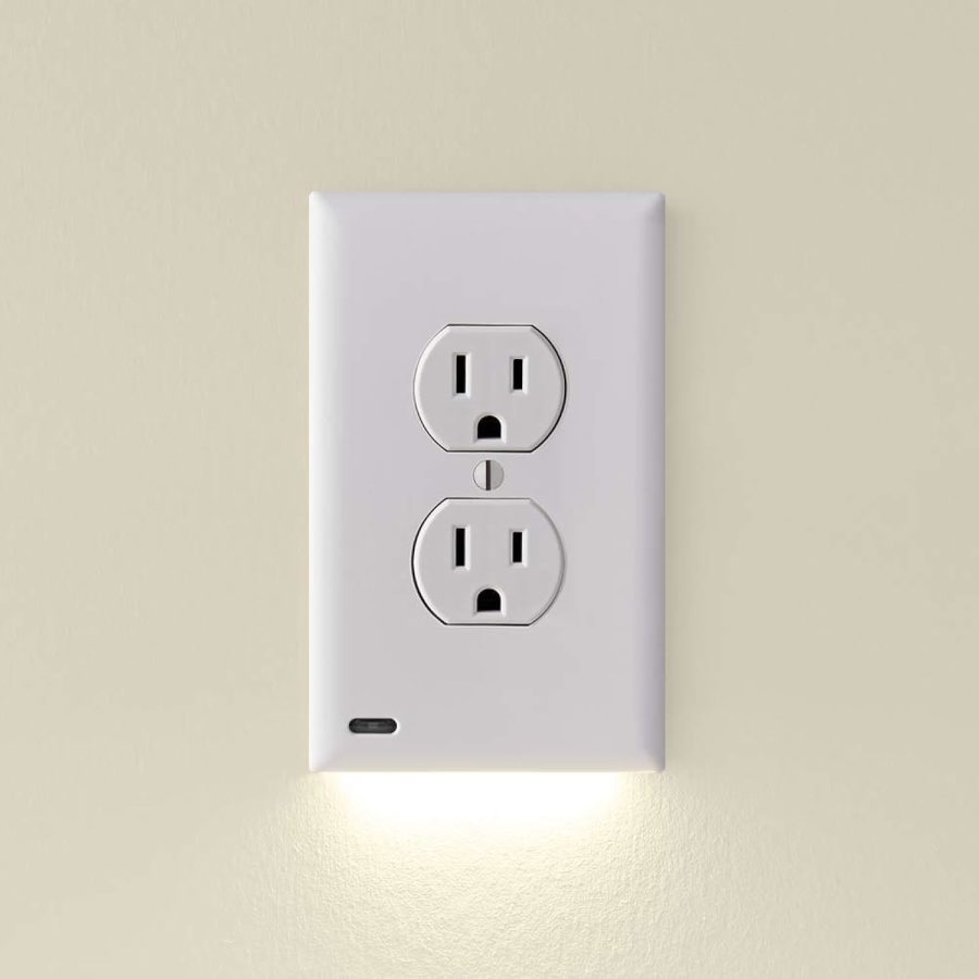 2 Pack - SnapPower GuideLight 2 [For Duplex Outlets] - Replaces Plug-In Night Li