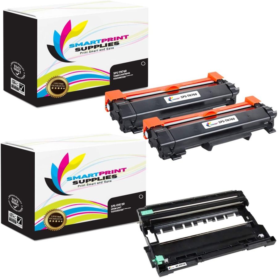 2 pack TN 760 Toner plus DR-730 Imaging Drum MFC L2750DW