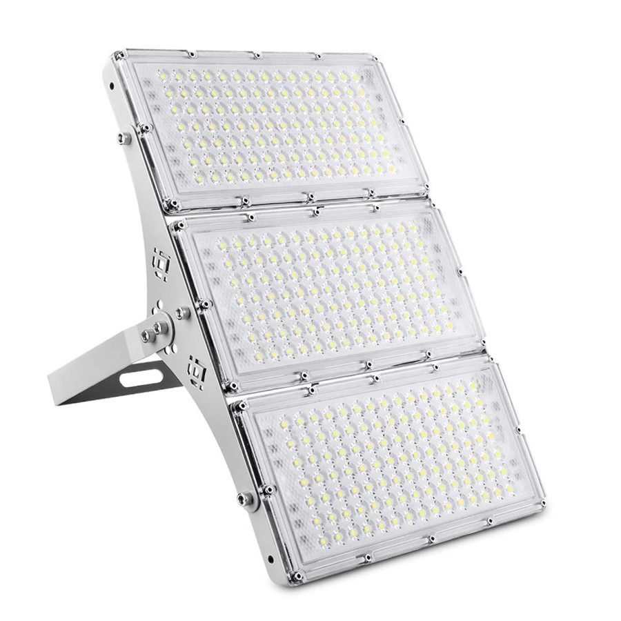 300W Led Flood Light, 24000Lm Super Bright Outdoor Security Lights With Wider Li