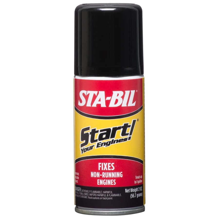 303 21214 START YOUR ENGINE PDQ 2OZ, Fuel Stabilizer; For Gasoline; 2 Ounce Aerosol Can; Single; For 2 and 4 Cycle Small Engines