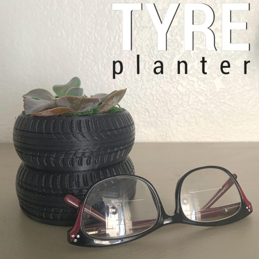 3D Shook Tyre Planter for Dinner Table, Party, Living Room, Bedroom