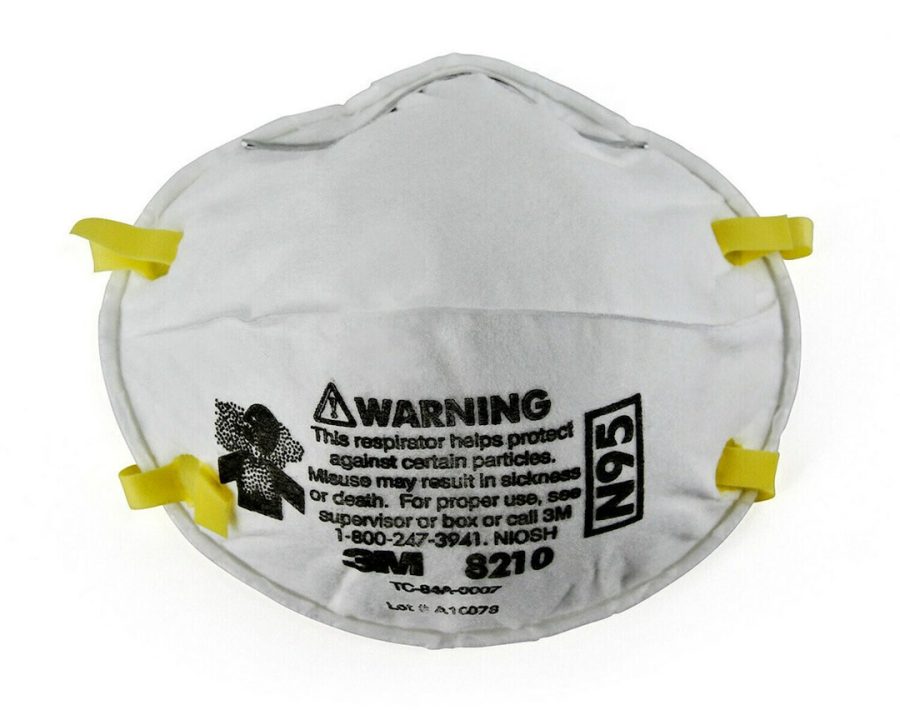 3M 46457 PARTICU RESPIRATOR 8210 N95 PK20, Particulate Face Mask; N95 Rated; NIOSH Approved; Dual Headbands; Pack Of 20; With Cushioning Nose Foam And Two Strap