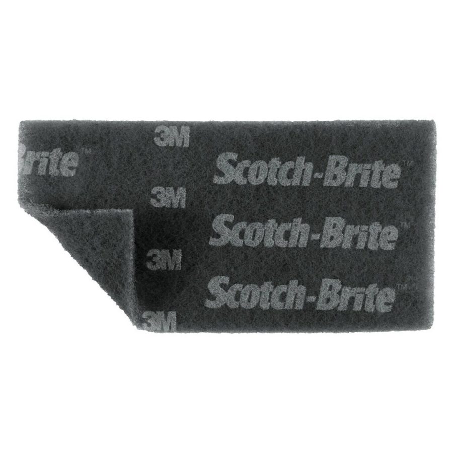 3M 64660 3M PART, For Use On Wood/ Paints/ Metal/ Plastics/ Ceramics/ Porcelain/ Glass/ Rubber Or Composites; Gray; Ultra Fine Pad; 4-1/2 Inch Width x 9 Inch Length; Single