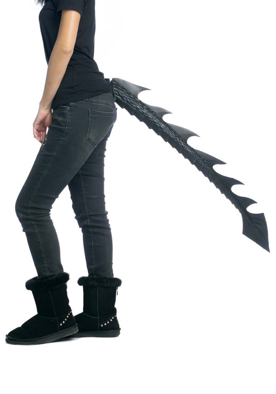 40 Inch Black Dragon Tail Accessory