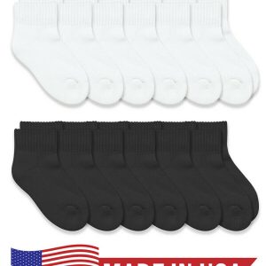 6 Pair Top Flite Mens Cotton Quarter Ankle Sport Athletic 81% Cotton Socks USA