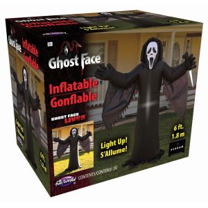 6FT Scream Ghost Face Inflatable Decoration