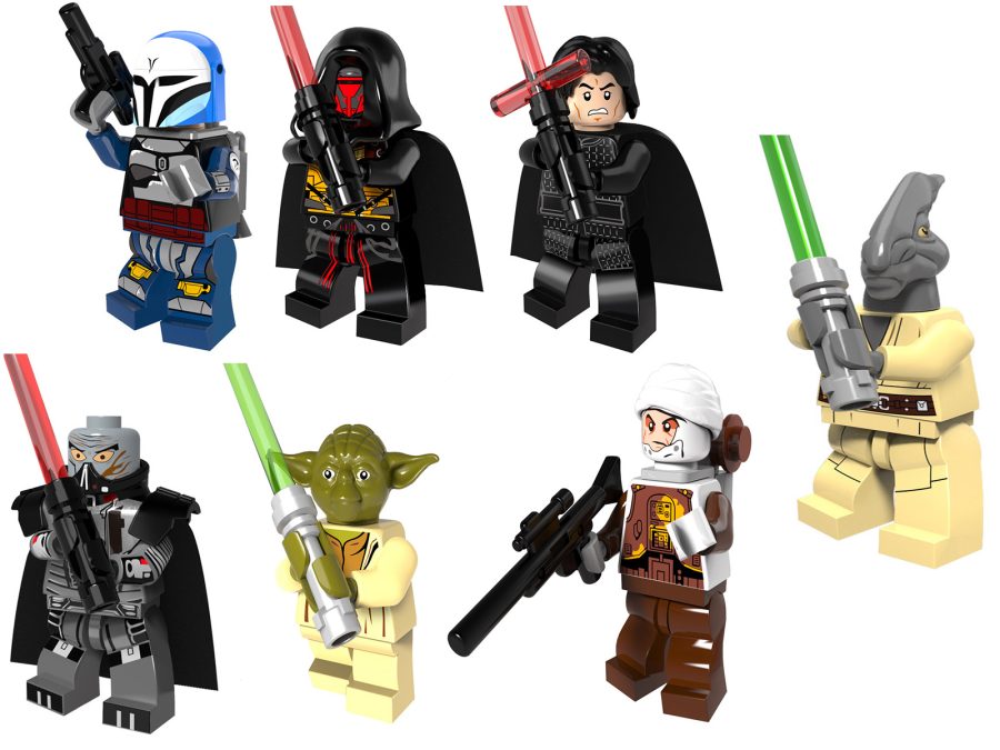 7pcs Star Wars Darth Kylo Ren Master Yoda Clone Trooper Collectible Minifigures