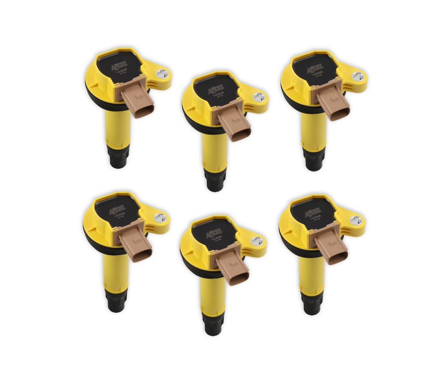 ACCEL 140646-6 IGNITION COIL - SUPERCOIL, Coil on Plug; Black/ Yellow; Set of 6