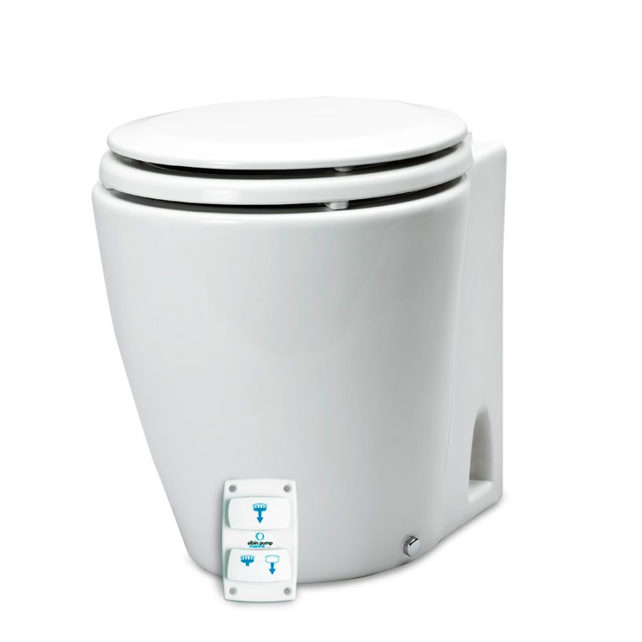 ALBIN 07-03-046 DESIGN MARINE TOILET ELECTRIC SILENT - 24V