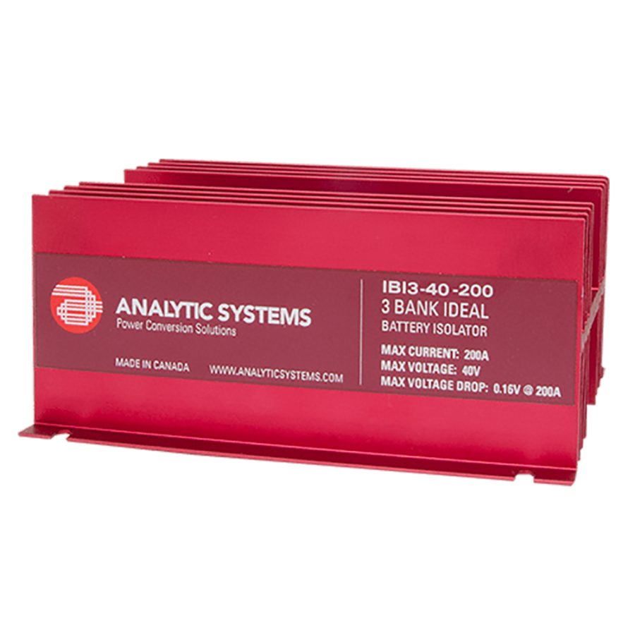 ANALYTIC SYSTEMS IBI3-40-200 200A, 40V 3-BANK IDEAL BATTERY ISOLATOR