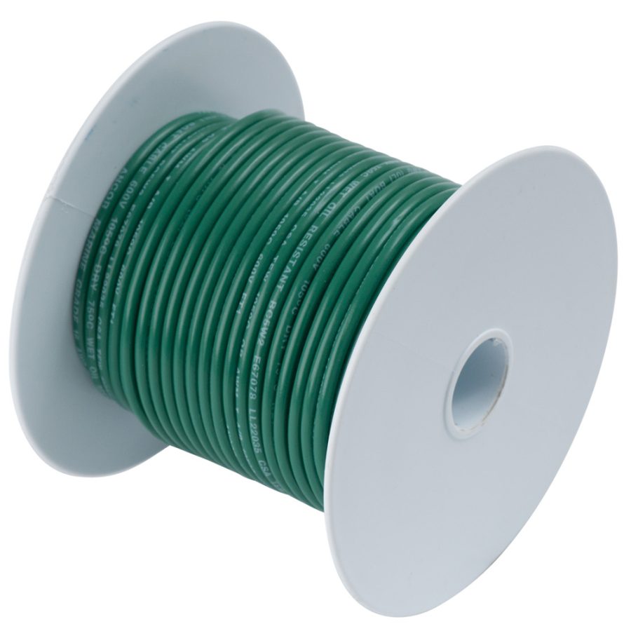 ANCOR 100350 GREEN 18 AWG TINNED COPPER WIRE - 500