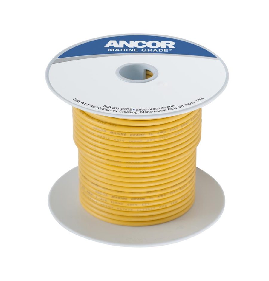 ANCOR 111999 YELLOW 8 AWG TINNED COPPER WIRE - 1,000