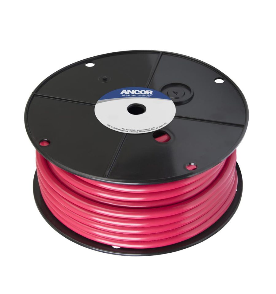 ANCOR 114540 RED 2 AWG TINNED COPPER BATTERY WIRE - 400