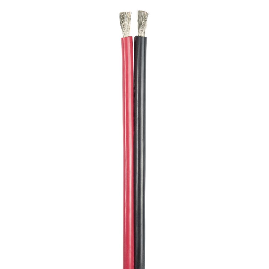 ANCOR 121610 BONDED CABLE 6/2 AWG (2X13MM2) FL, Stranded Conductor; Bonded; 6/2 AWG; Red/ Black; 100 Feet Length; Tinned Copper Conductor