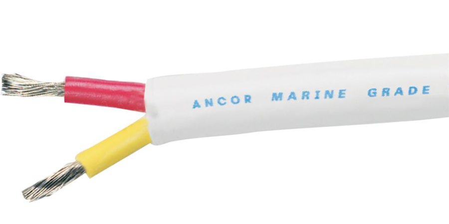 ANCOR 126350 SAFETY DUPLEX ROUND CABLE 500FT 12/2 (RED,YELLOW)