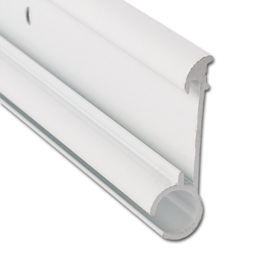 AP PRODUCTS 021-51001-8 AWN. RAIL P.WHT 8FT EA, 8 Foot Length; Polar White; Single