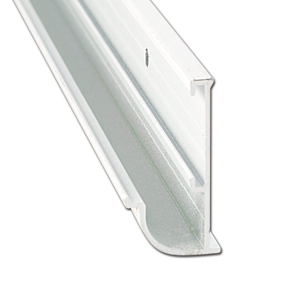 AP PRODUCTS 021-56201-16 GTR RAIL P.WHT 16FT EA, Aluminum; 16 Foot x 7/8 Inch Width x 1-1/2 Inch Height; Polar White