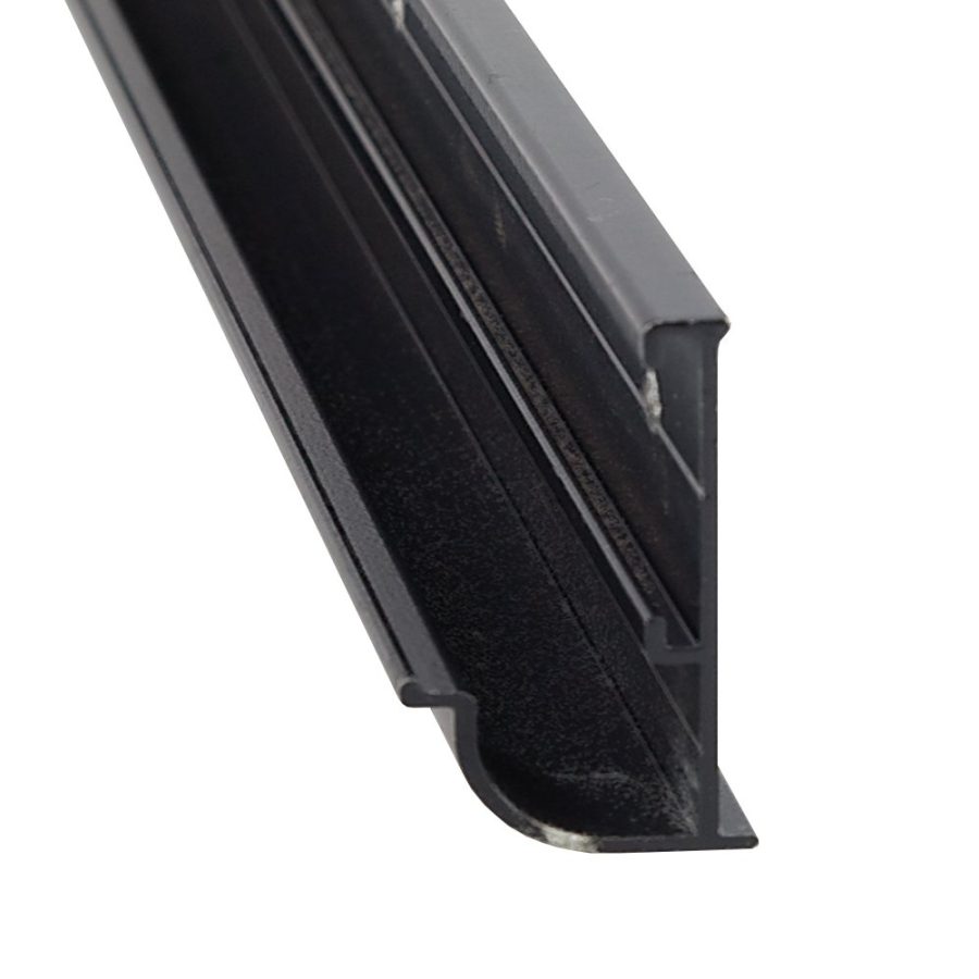 AP PRODUCTS 021-56202-16 GTR RAIL BLK 16FT EA, Aluminum; 16 Foot x 7/8 Inch Width x 1-1/2 Inch Height; Black