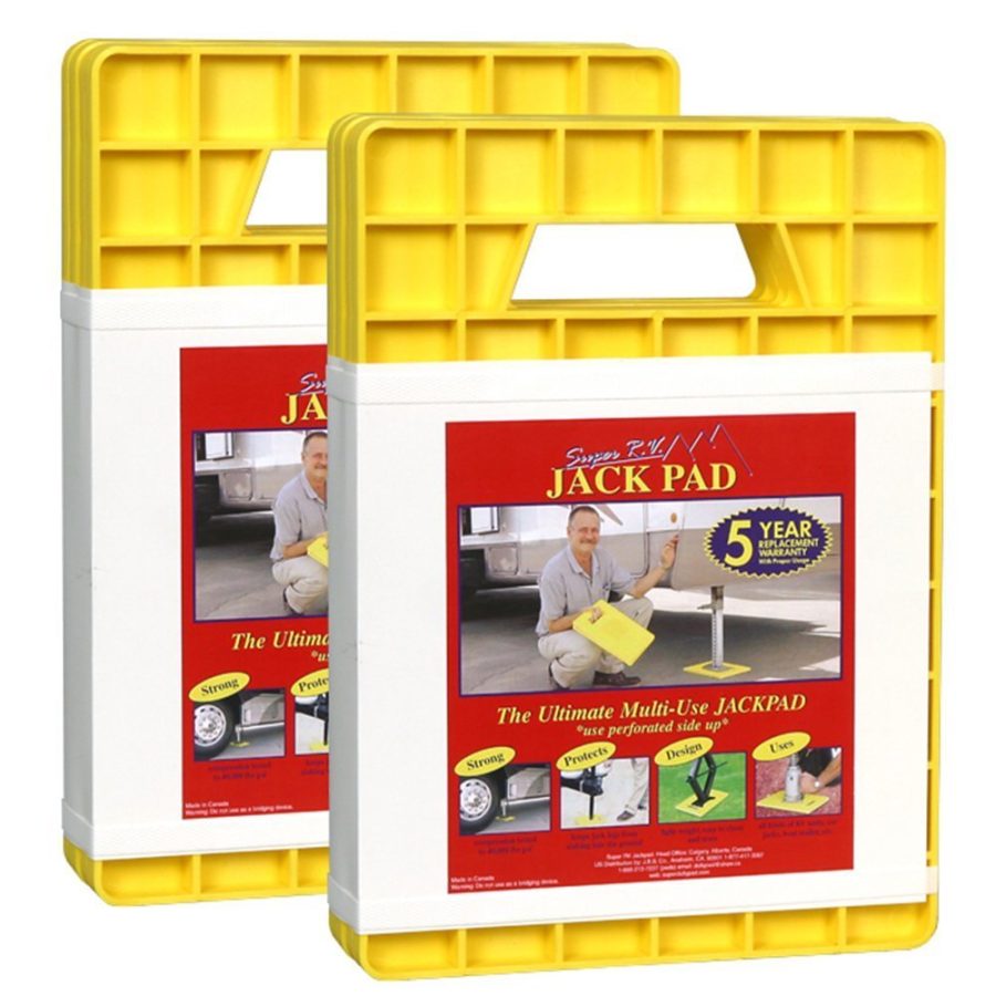 AP PRODUCTS 747257 47257 Super RV Jack Pad (Pack of 4), Yellow