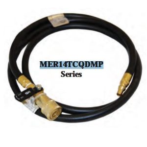 AP PRODUCTS MER14TCQDMP-60 HP HOSE ID QDX QD M, 1/4 Inch Inside Diameter Propane Feed Hose; Extension Hose For Quick Disconnect Line To RV Appliances; Female Quick Disconnect x 1/4 Inch Quick Disconnect Nipple; Without Regulator; 60 Inch Length