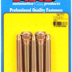 ARP 100-7717 EVO WHEEL STUD KIT, 12 Millimeter x 1.5 Inch Thread Size; 3.000 Inch Under Head Length; 0.270 Inch Knurl Length