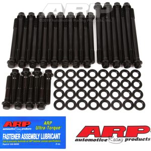 ARP 135-3603 BBC W/DART-CHV BWTIE ALUM, For Use With Chevy Big Block; Late Bowtie Aluminum/ Iron Dart/ Pro-1/ Pro Top Line/ World Products Iron Heads; Hex Style Head Type; 180000 Pounds Per Square Inch Tensile Strength; Black Oxide; Chrome Moly