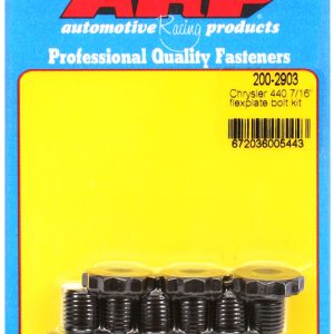 ARP 200-2903 FLEXPL BLT KT CHRY 7/16, For Use With SL6 3.9L V6 Chrysler/ Dodge and 273/ 440 V8 with 6 Bolt Crank; 0.500 Inch Under Head Length; 7/16 Inch - 20 Thread Size; 200000 PSI Tensile Strength