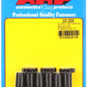 ARP 200-2906 CHEV EXTNL BALNCE FLXP, For Use With 90 Degree V6 Chevy/ 305; 502 V8 with 1 Piece Rear Seal; 0.725 Inch Under Head Length; 7/16 Inch - 20 Thread Size; 200000 PSI Tensile Strength