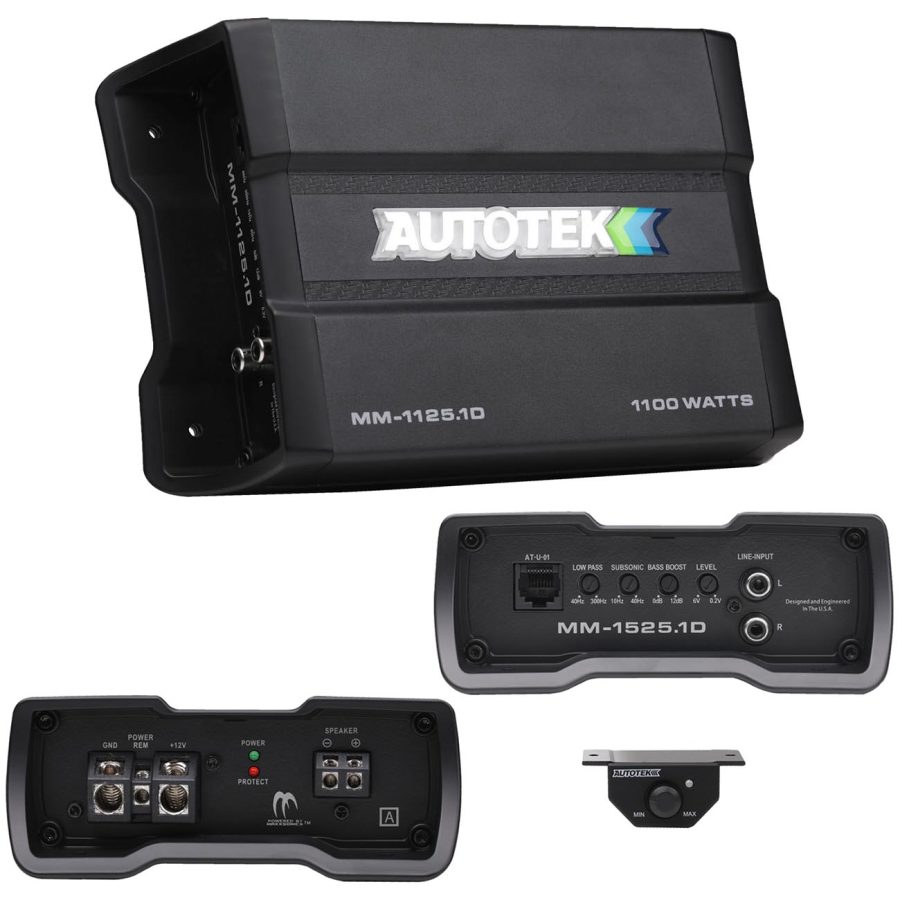 AUTOTEK MM11251D Mean Machine Compact D Class Amplifier 1100 Watts