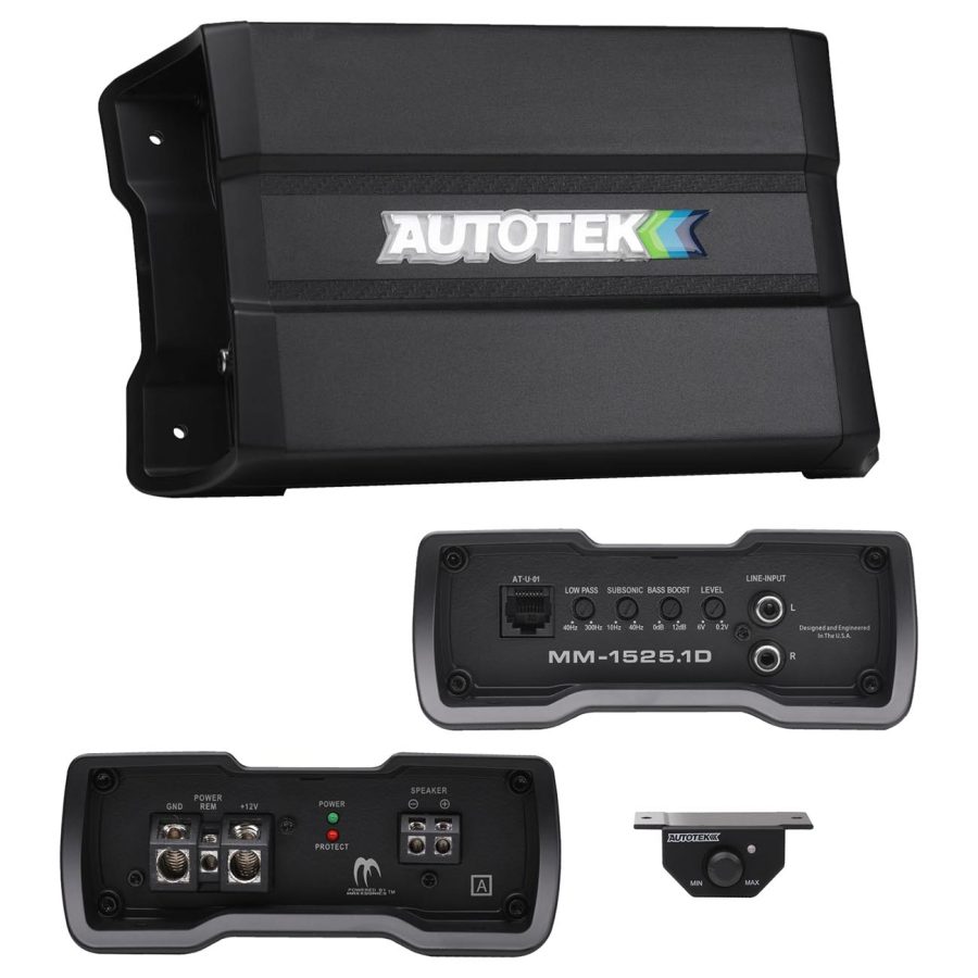 AUTOTEK MM15251D Mean Machine Compact D Class Amplifier 1500 Watts