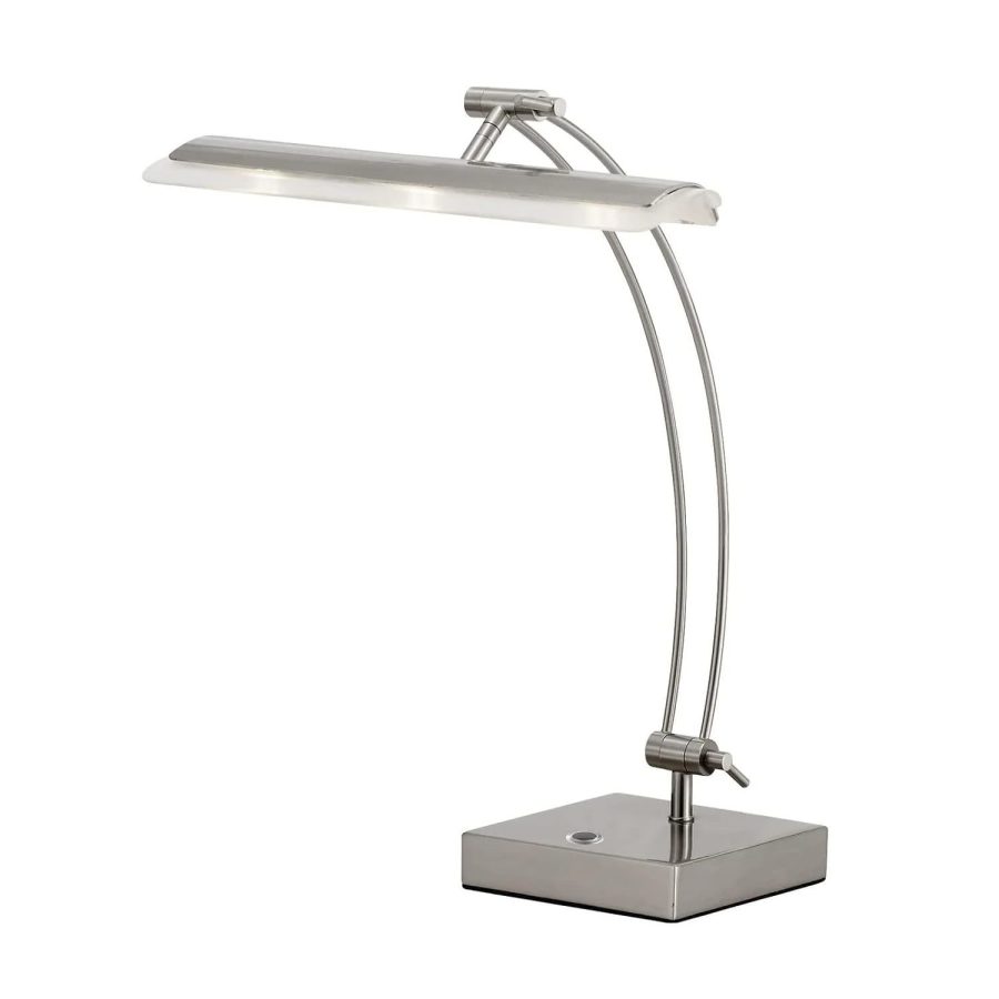 Adesso Esquire Adjustable LED Desk Lamp, 19-ft H, Brushed Steel (5090-22 )