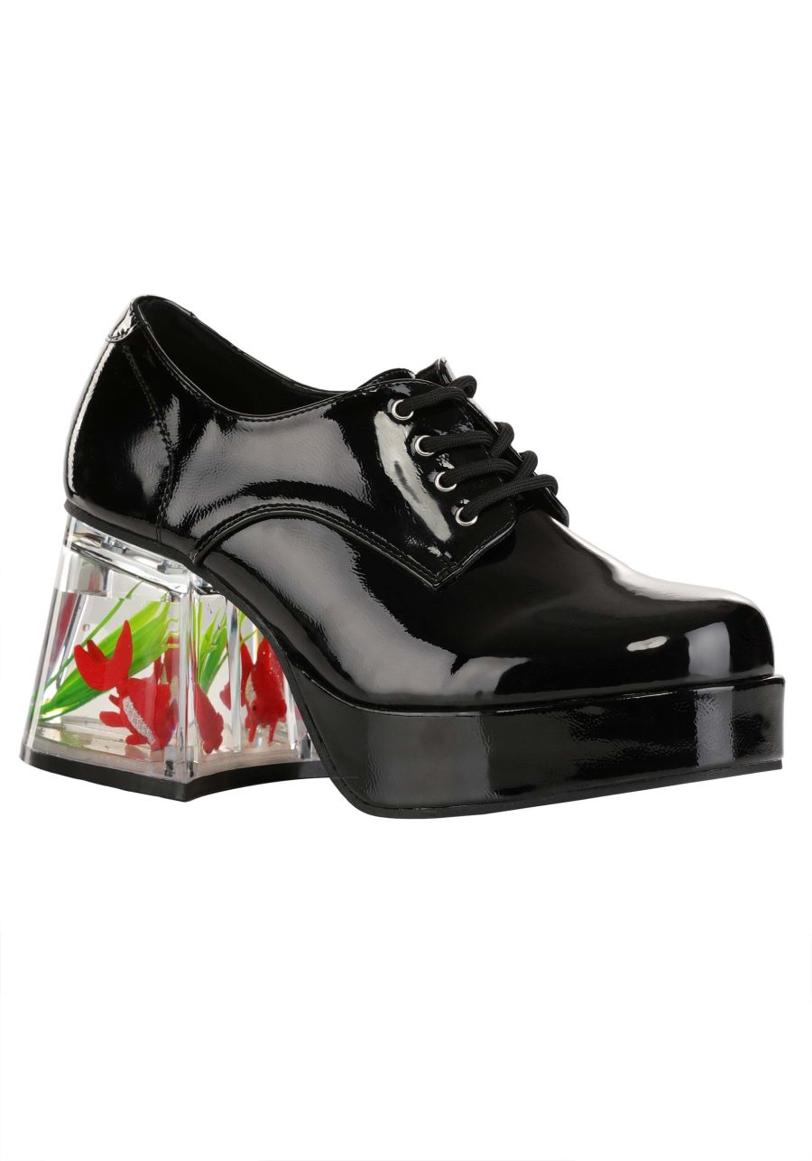 Adult Black Goldfish Pimp Shoes