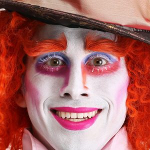 Adult Mad Hatter Orange Eyebrows