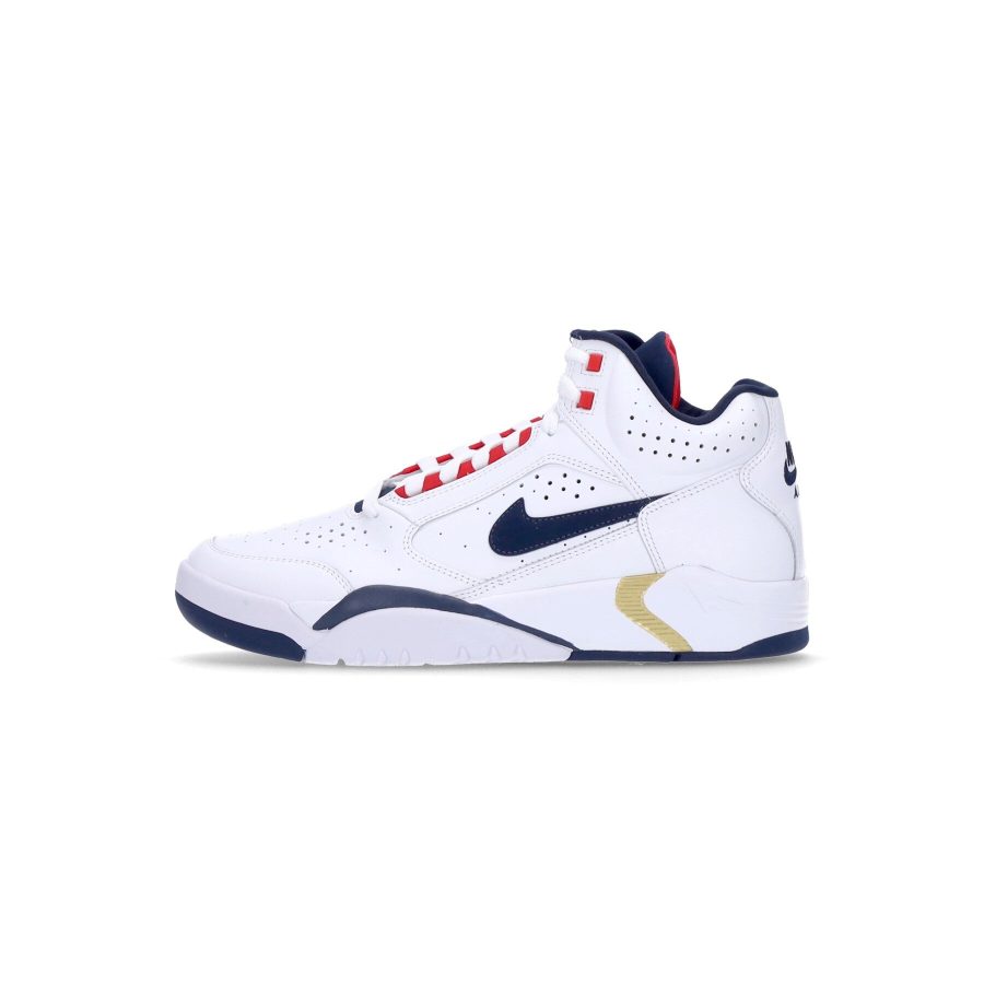 Air Flight Lite Men's High Shoe Mid White/midnight Navy/university Red