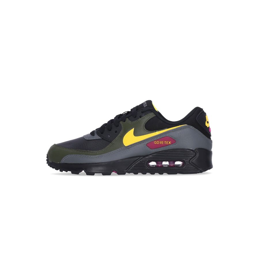 Air Max 90 Gtx Men's Low Shoe Black/tour Yellow/cargo Khaki/iron Grey