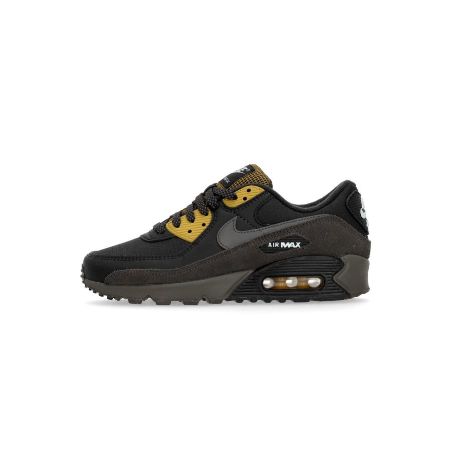 Air Max 90 Men's Low Shoe Black/medium Ash/bronzine/blue Tint