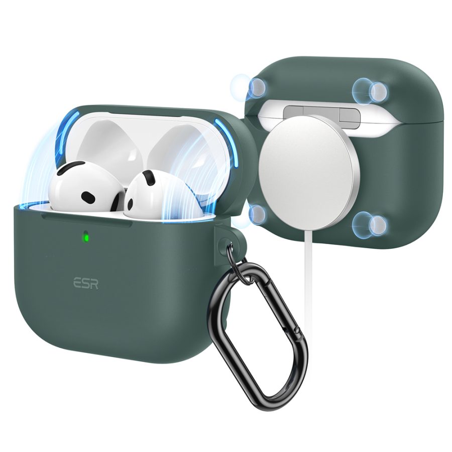 AirPods 4 Cloud Soft Case (HaloLock) Forest Green