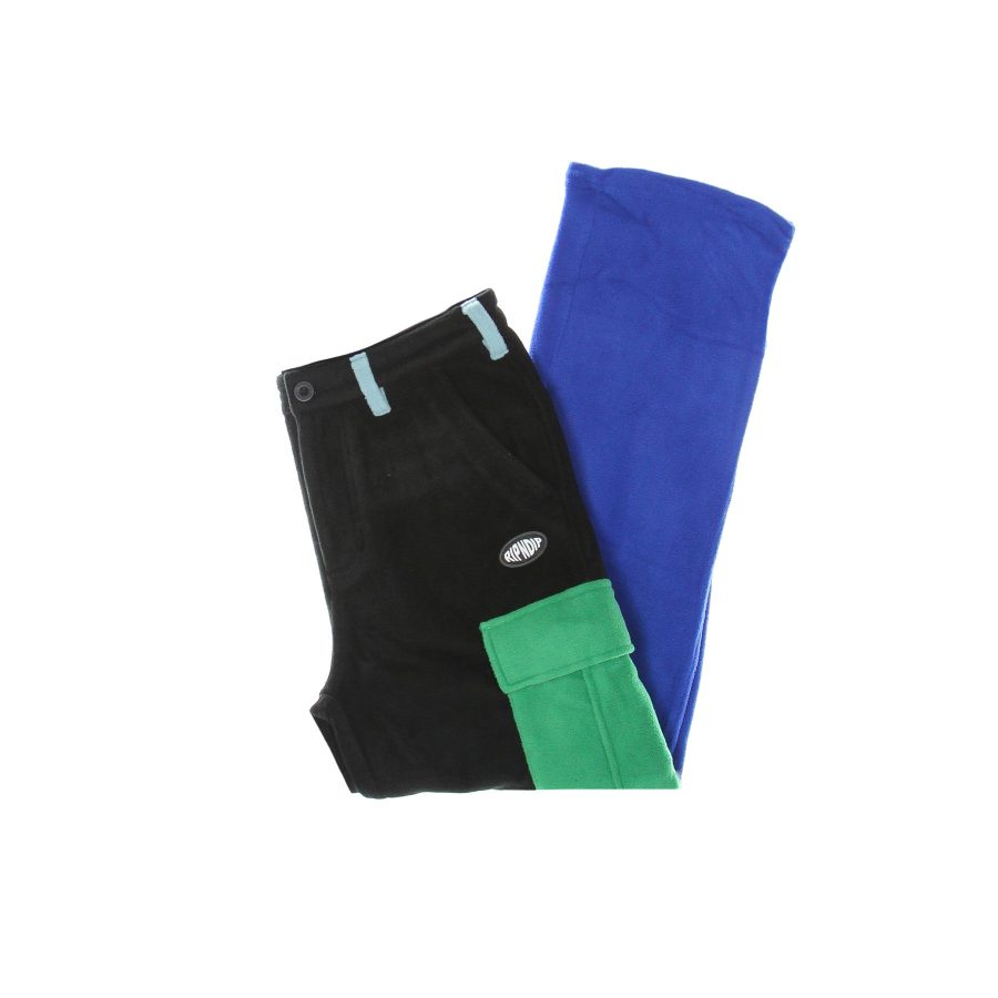 Alameda Color Block Polar Fleece Cargo Pants Men's Long Pants Black/royal