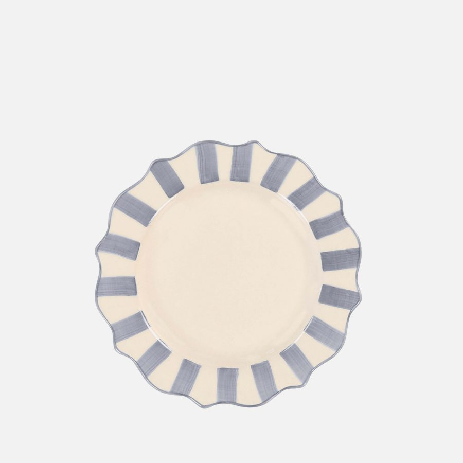 Anna + Nina Lilac Scalloped Breakfast Plate